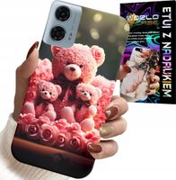ETUI DO MOTOROLA G24 / G04 - RODZINKA RÓŻANYCH MISIÓW UPOMINEK +FOLIA