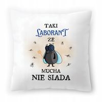 Poduszka Dla Laboranta Na Urodziny Na Prezent Z Nadrukiem Ze Zdjęciem
