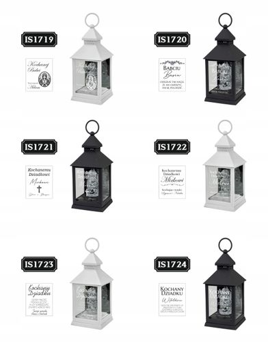 ZNICZ LAMPION biały aniołek DLA BRATA imię LED mała kapliczka DEDYKACJA na Arena.pl