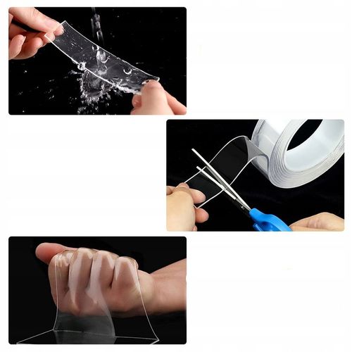 DWUSTRONNA TAŚMA NANO WIELOKROTNEGO UŻYTKU MOCNA na Arena.pl