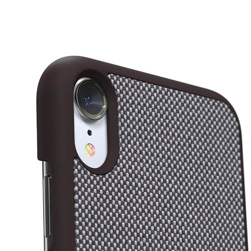 Materiałowe etui iPhone XR (Dark Brown Pattern 1) na Arena.pl