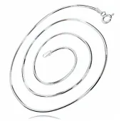 ELEGANCKI GRUBY OŚMIOKĄTNY ŁAŃCUSZEK ŻMIJKA SNAKE WĄŻ 1.1MM 45CM