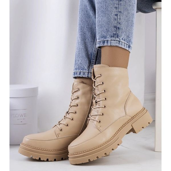 Beżowe traperki r.41 zdjęcie 2