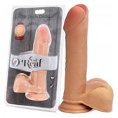 Podniecające dildo realistyczne z jądrami.