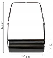 WALEC OGRODOWY DO TRAWY TRAWNIKA STALOWY METALOWY 50CM POJEMNOŚĆ 30L