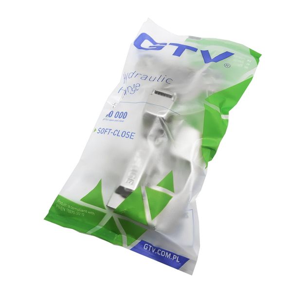 Zawias meblowy wpuszczany, wewnętrzny 110° samodomyk GTV-HC SOFT-CLOSE, z prowadnikiem, eurowkręty zdjęcie 10