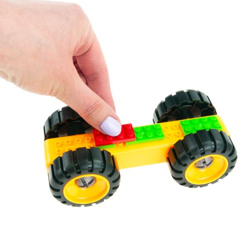 ZESTAW POJAZDÓW WOZÓW STRAŻACKICH KONSTRUKCYJNYCH 3 AUTKA 68 EL. PUZZLE na Arena.pl