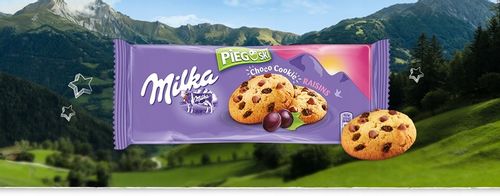 9x Milka Pieguski Choco Cookie Raisins 135 na Arena.pl