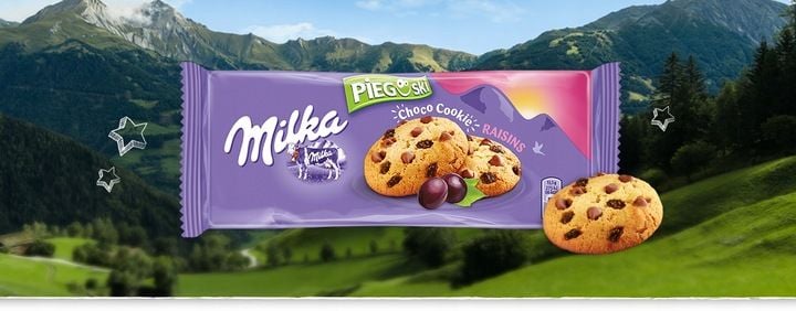 9x Milka Pieguski Choco Cookie Raisins 135 zdjęcie 3