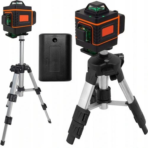 POZIOMICA LASEROWA BLOKADA WAHADŁA 360 LASER KRZYŻOWY DUŻY STATYW +BATERIE na Arena.pl