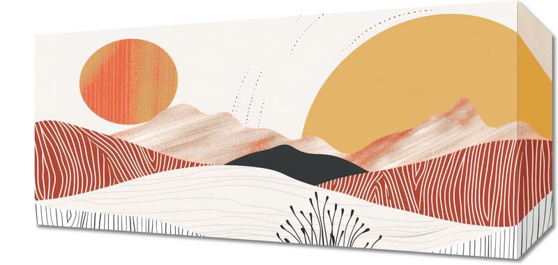 Obraz 40x20cm Roztańczone Słońce zdjęcie 1