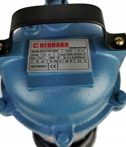 POMPA DO SZAMBA I BRUDNEJ WODY SZLAMOWA Z ROZDRABNIACZEM BERHARD na Arena.pl