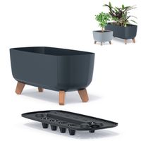 Doniczka na nóżkach GRACIA CASE DGCL400 | Antracyt