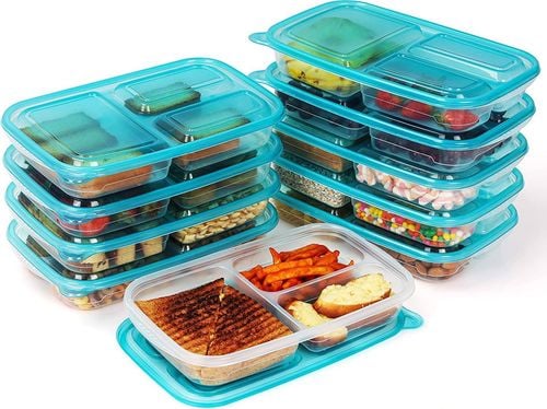 Pojemniki Na Żywność Z Przegródkami I Pokrywką 10S na Arena.pl