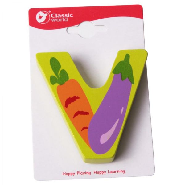 CLASSIC WORLD Drewniana Literka V zdjęcie 1