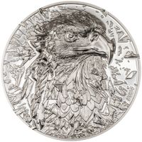 Cook Islands: Silver Burst - Bald Eagle 3 uncje Srebra 2024 Proof