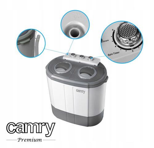 PRALKA WIRÓWKA TURYSTYCZNA CAMRY CR8052 WSAD 3kg na Arena.pl