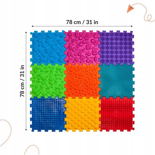 Mata ortopedyczna sensoryczna Ortek MIX 9 puzzle na Arena.pl