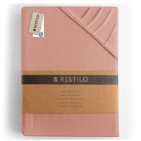 Prześcieradło z Gumką Bawełna 240x220 +30cm brzoskwiniowa DecoKing