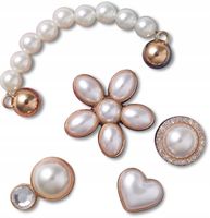 Przypinki Jibbitz Charms Piny Do Butów Crocs Dainty Pearl Jewelry 5 Pack