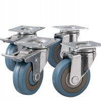 Kółka Obrotowe Koła 75mm Zestaw Jezdny 4 szt Kół 220 kg nie Rysują