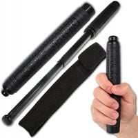 PAŁKA TELESKOPOWA DO SAMOOBRONY POLICYJNA 67CM Z POKROWCEM CZARNA