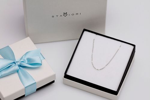 Srebrny Łańcuszek Staviori 42 cm na Arena.pl