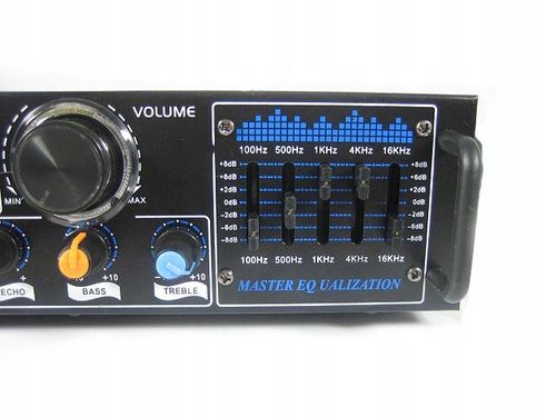 NAGŁOŚNIENIE KOLUMNY GŁOŚNIKOWE 400W + WZMACNIACZ BLUETOOTH USB SD + KABLE na Arena.pl