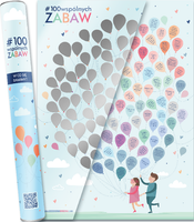 Plakat ze zdrapką dla dzieci. 100 wspólnych zabaw - w tubie