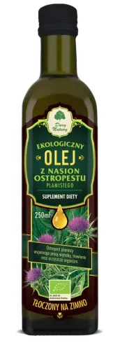 Olej Z Ostropestu Plamistego TŁoczony NA Zimno BIO 250 ml - Dary Natury na Arena.pl