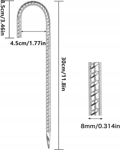 OGROMNE STALOWE KOTWY SZPILKI Paliki gruntowe DO NAMIOTÓW TRAMPOLINY 376 na Arena.pl