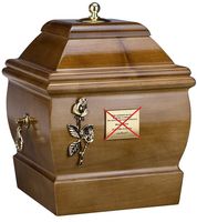 Urna z litego drewna Urna na prochy pogrzebowe dla dorosłych