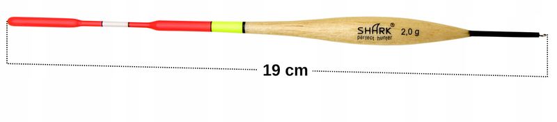 Spławik Przelotowy z BALSY SHARK Perfekt Hunter 2,0 g 19 cm zdjęcie 2