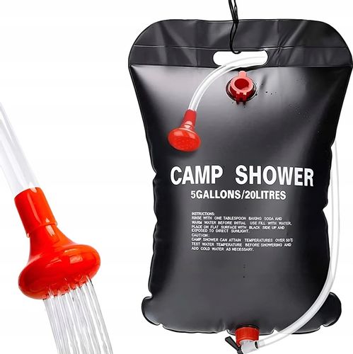 PRYSZNIC TURYSTYCZNY SOLARNY KEMPINGOWY POLOWY POD NAMIOT NA BIWAK 20L na Arena.pl