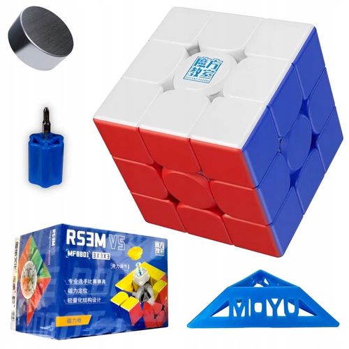PROFESJONALNA MAGNETYCZNA KOSTKA 3x3 MOYU RS3M V5 PREZENT + SAMOUCZEK PL na Arena.pl