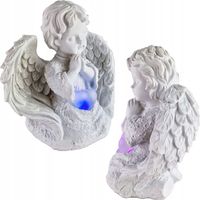 ANIOŁ DEKORACYJNY ANIOŁEK LED NA BATERIE ŚWIECĄCY ZMIENIA KOLORY ZNICZ