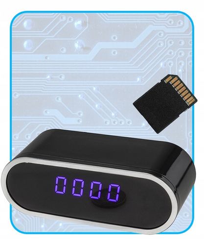 Zegar Z Ukrytą Kamerą / ZEGAREK SZPIEGOWSKI UKRYTA MINI KAMERA TRYB NOCNY na Arena.pl