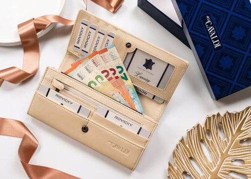 klasyczny portfel damski ze skóry ekologicznej - 4u cavaldi na Arena.pl