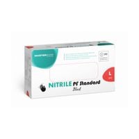 Rękawice nitrylowe bezpudrowe Master Glove czarne 100szt L