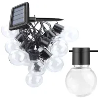 Girlanda solarna świetlna ogrodowa lampki dekoracyjne 3,5m 10 led żarówki
