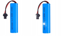 2 szt. Baterie litowo-jonowe 3.7 V 3000 mAh Wtyczka SM-2P Kompatybilny DE45