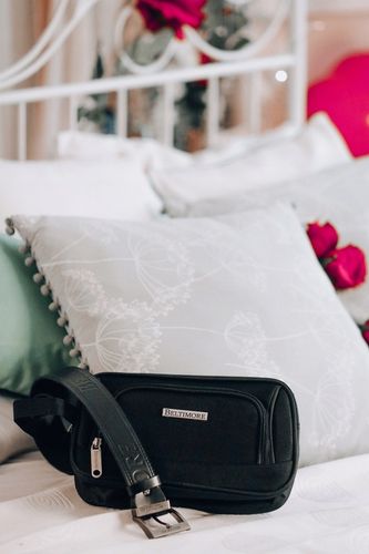 PASEK do spodni MĘSKI szeroki SKÓRZANY CZARNY r100 na Arena.pl