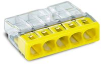 szybkozłączka wago 2273-205 5x0,5-2,5 mm2 żółta 5 sztuk - ax-9002829