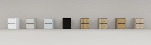 Praktyczna Szafka Nocna KASZMIR 2 szuflady stolik nocny loft na Arena.pl