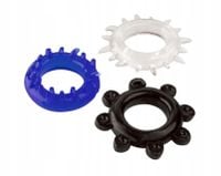 3 ŻELOWE RINGI PIERŚCIEŃ EREKCYJNO ZACISKOWY SEX