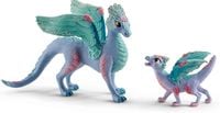 SCHLEICH BAYALA 70592 KWIATOWE SMOKI MAMA I DZIECKO