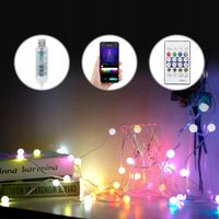 Party Light 5m Bluetooth Match Wodoodporna aplikacja Pilot na imprezę