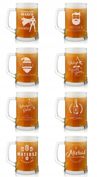 Kufel do Piwa z Grawerem Prezent na Urodziny dla Faceta Taty Dziadka 500 ml zdjęcie 10