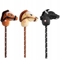 Głowa konia Hobby Horse na kiju koń konik pluszowy dźwięki