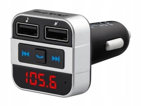 Transmiter Samochodowy FM BT MP3 Ładowarka USB zdjęcie 2